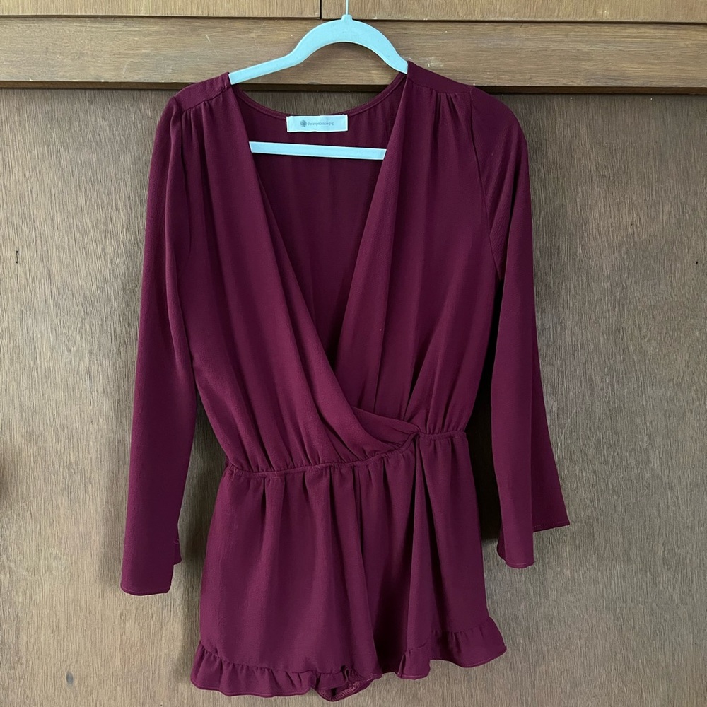 The Impeccable Pig Red romper! Size small! Super cute!
